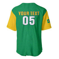 Custom Brazil Football Baseball Jersey Flag Style