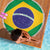 Brazil Football Beach Blanket Flag Style