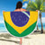 Brazil Football Beach Blanket Flag Style