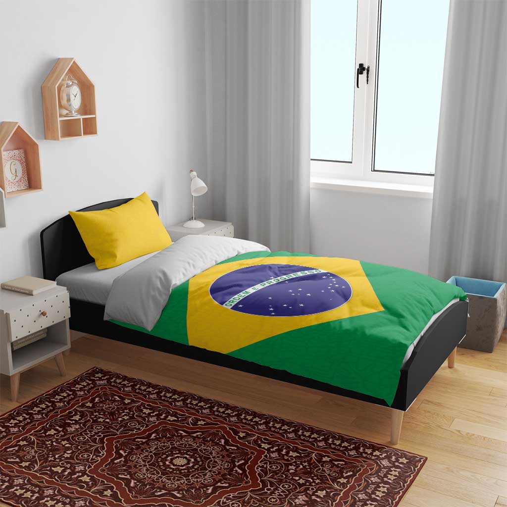 Brazil Football Bedding Set Flag Style