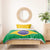 Brazil Football Bedding Set Flag Style