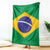 Brazil Football Blanket Flag Style