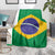 Brazil Football Blanket Flag Style