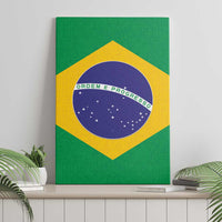Brazil Football Canvas Wall Art Flag Style