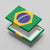 Brazil Football Canvas Wall Art Flag Style