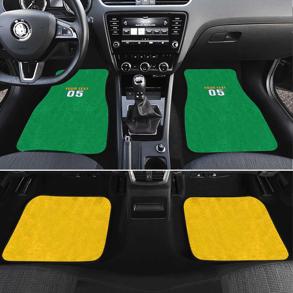 Brazil Football Car Mats Flag Style