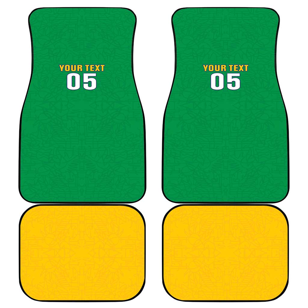 Brazil Football Car Mats Flag Style