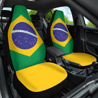 Brazil Football Car Seat Cover Flag Style