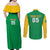 Custom Brazil Football Couples Matching Off Shoulder Maxi Dress and Long Sleeve Button Shirt Flag Style
