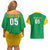 Custom Brazil Football Couples Matching Off Shoulder Short Dress and Hawaiian Shirt Flag Style