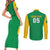 Custom Brazil Football Couples Matching Short Sleeve Bodycon Dress and Long Sleeve Button Shirt Flag Style