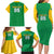Custom Brazil Football Family Matching Long Sleeve Bodycon Dress and Hawaiian Shirt Flag Style
