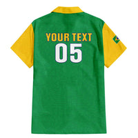 Custom Brazil Football Family Matching Mermaid Dress and Hawaiian Shirt Flag Style