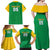 Custom Brazil Football Family Matching Off Shoulder Maxi Dress and Hawaiian Shirt Flag Style