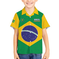 Custom Brazil Football Family Matching Puletasi and Hawaiian Shirt Flag Style