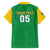 Custom Brazil Football Family Matching Short Sleeve Bodycon Dress and Hawaiian Shirt Flag Style