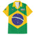 Custom Brazil Football Family Matching Summer Maxi Dress and Hawaiian Shirt Flag Style