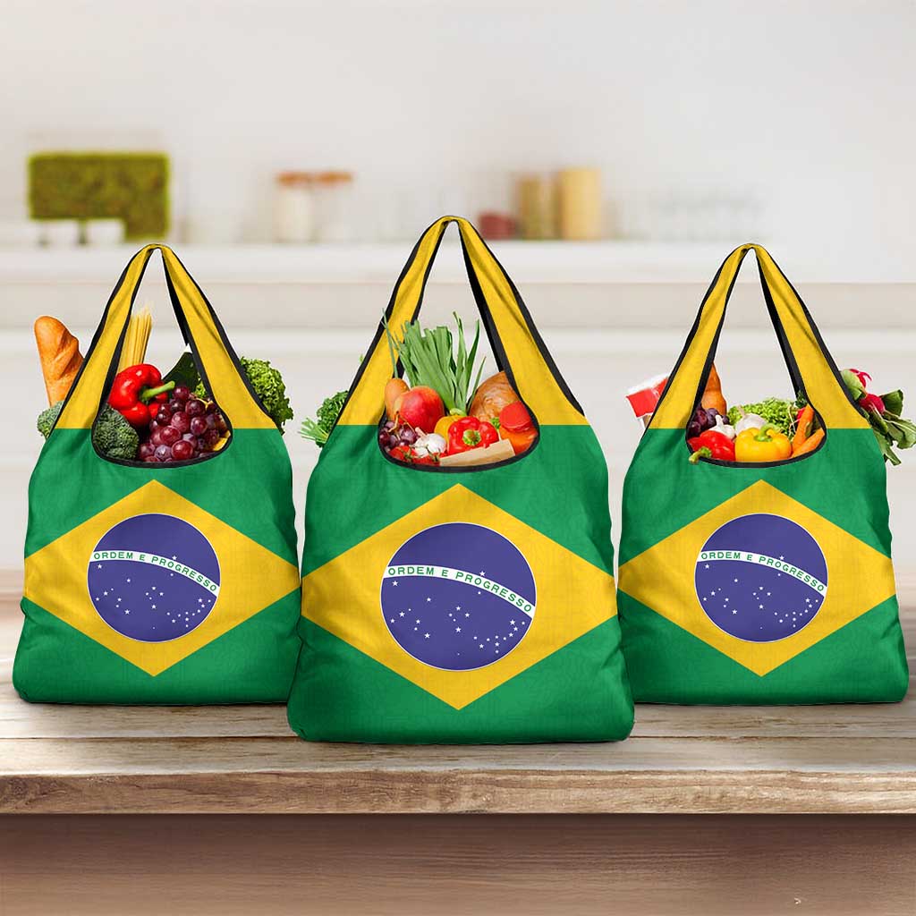 Brazil Football Grocery Bag Flag Style