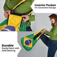 Brazil Football Grocery Bag Flag Style