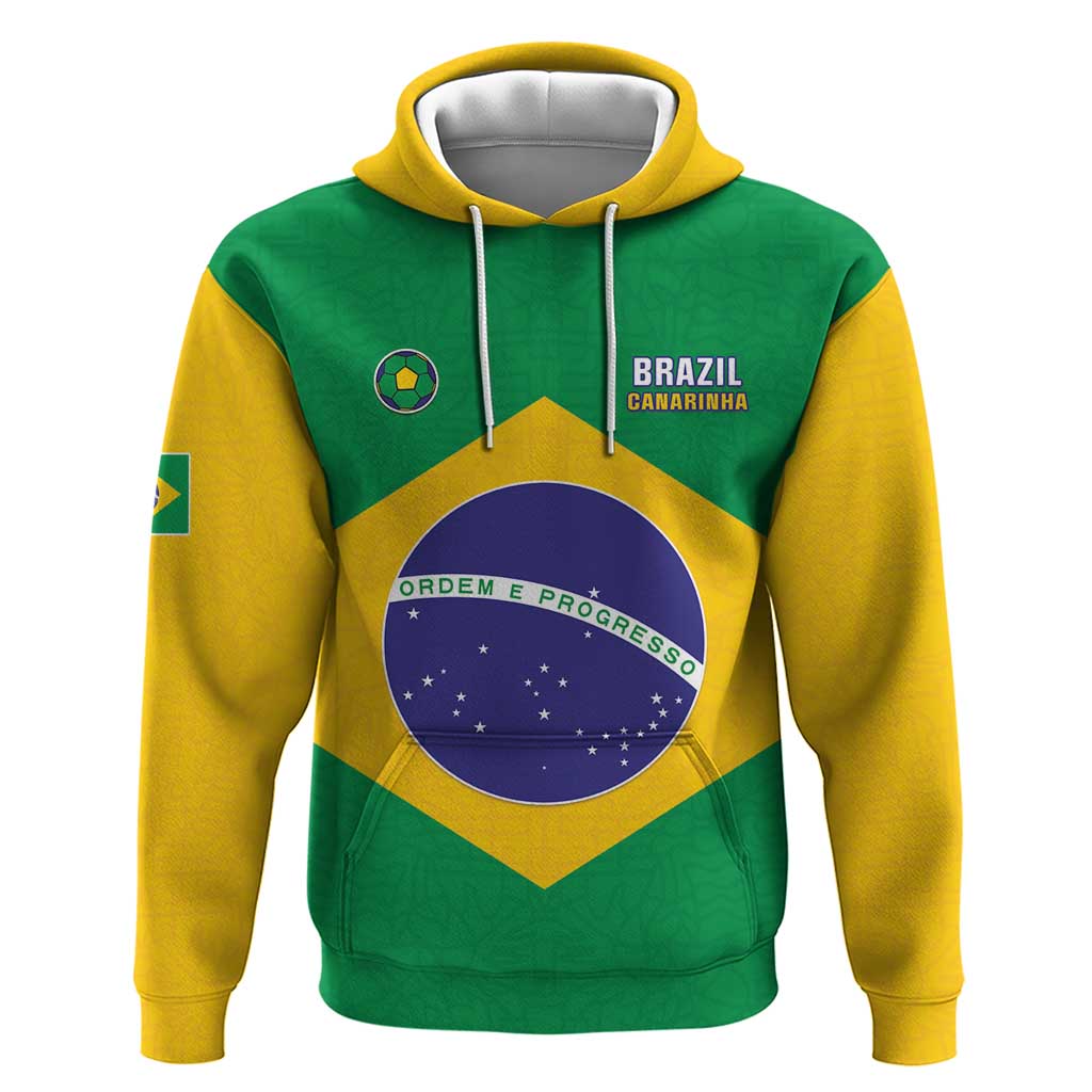 Custom Brazil Football Hoodie Flag Style