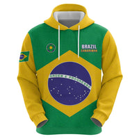 Custom Brazil Football Hoodie Flag Style