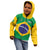 Custom Brazil Football Kid Hoodie Flag Style
