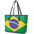 Brazil Football Leather Tote Bag Flag Style