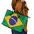 Brazil Football Leather Tote Bag Flag Style