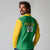 Custom Brazil Football Long Sleeve Polo Shirt Flag Style