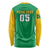 Custom Brazil Football Long Sleeve Shirt Flag Style