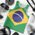 Custom Brazil Football Men Tank Top Flag Style