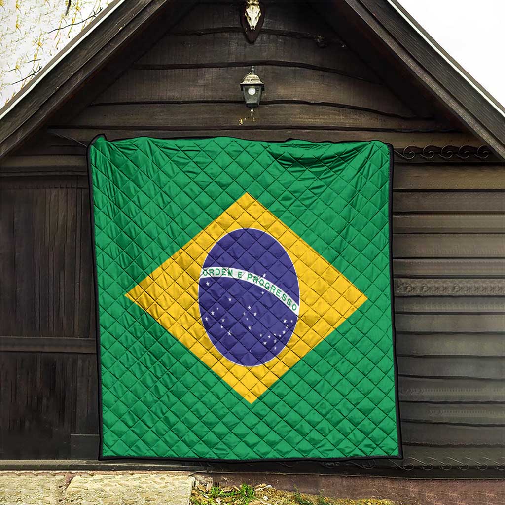 Brazil Football Quilt Flag Style