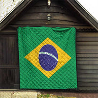 Brazil Football Quilt Flag Style