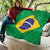 Brazil Football Quilt Flag Style