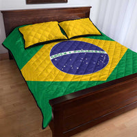 Brazil Football Quilt Bed Set Flag Style