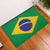Brazil Football Rubber Doormat Flag Style