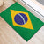 Brazil Football Rubber Doormat Flag Style