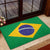 Brazil Football Rubber Doormat Flag Style