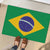 Brazil Football Rubber Doormat Flag Style