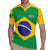 Custom Brazil Football Rugby Jersey Flag Style