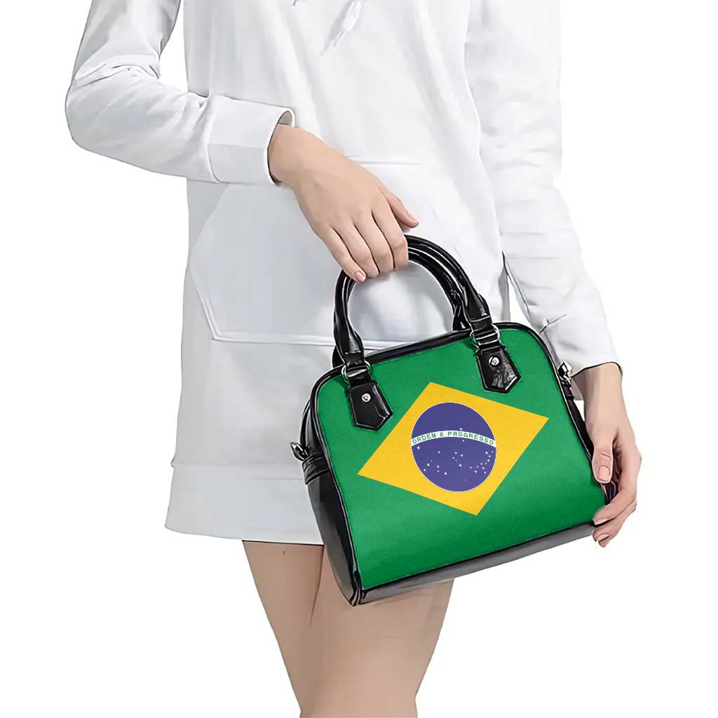 Brazil Football Shoulder Handbag Flag Style
