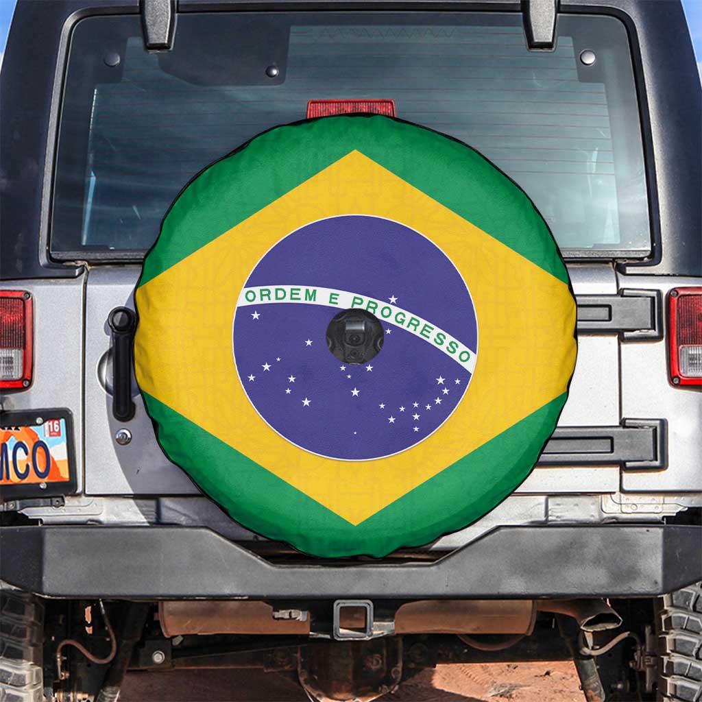 Brazil Football Spare Tire Cover Flag Style