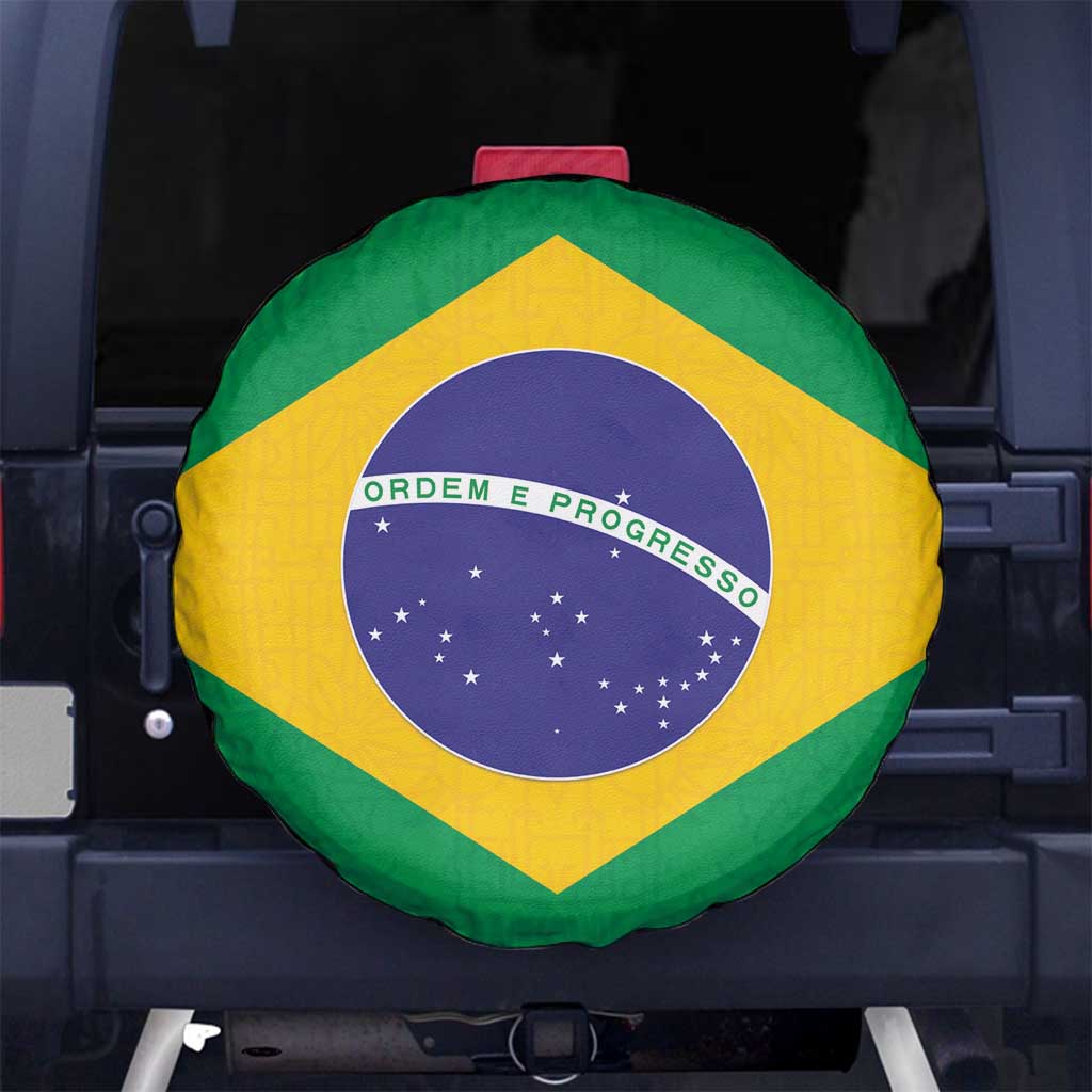 Brazil Football Spare Tire Cover Flag Style