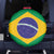 Brazil Football Spare Tire Cover Flag Style