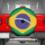 Brazil Football Spare Tire Cover Flag Style