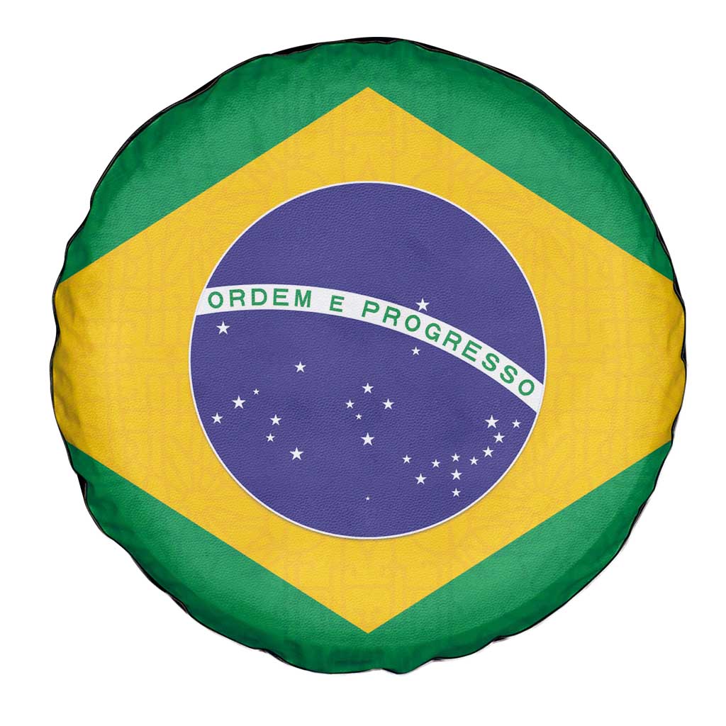 Brazil Football Spare Tire Cover Flag Style