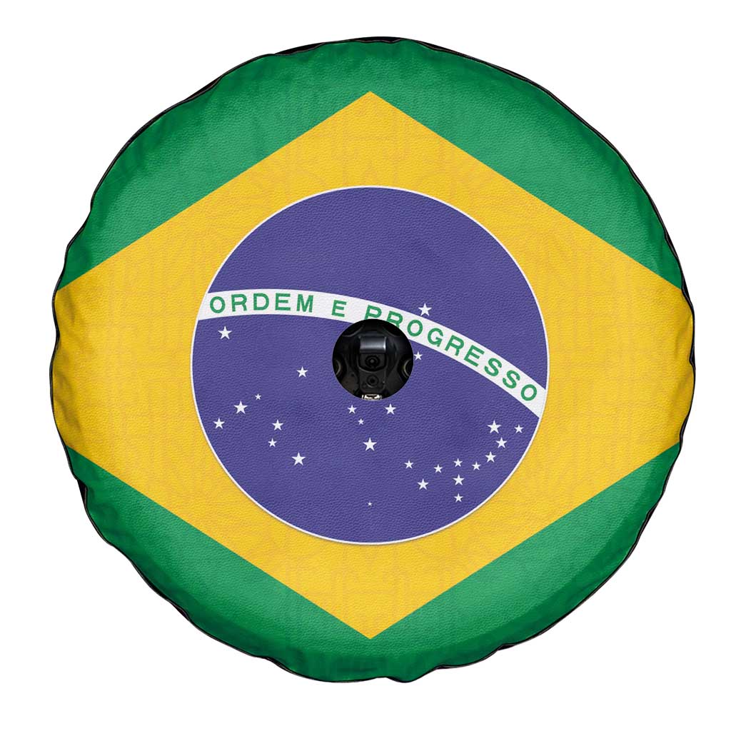 Brazil Football Spare Tire Cover Flag Style