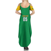 Custom Brazil Football Summer Maxi Dress Flag Style