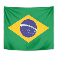 Brazil Football Tapestry Flag Style