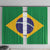 Brazil Football Window Curtain Flag Style